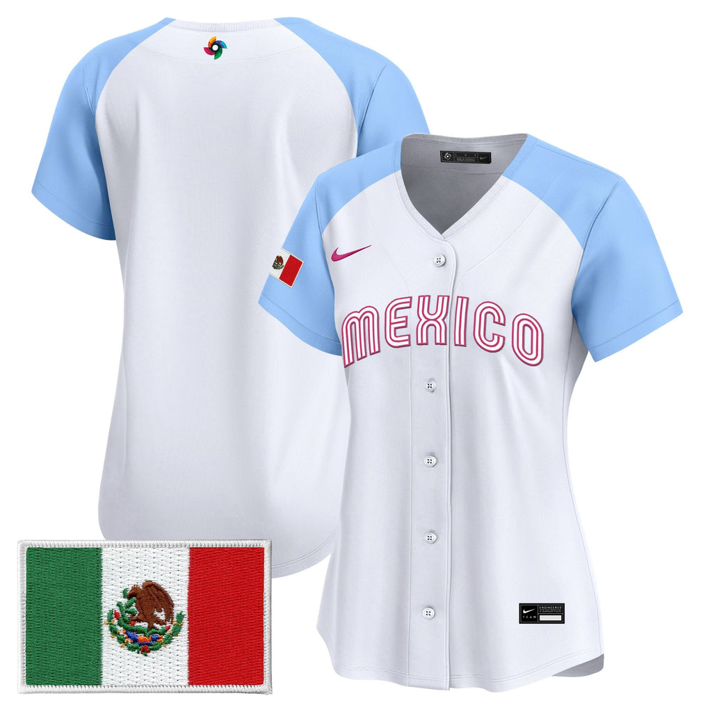 Women's Team Mexico World Baseball Classic Vapor Premier Jersey - 2026 Roster - All Stitched