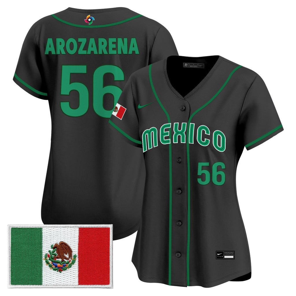 Women's Team Mexico World Baseball Classic Vapor Premier Jersey - 2026 Roster - All Stitched