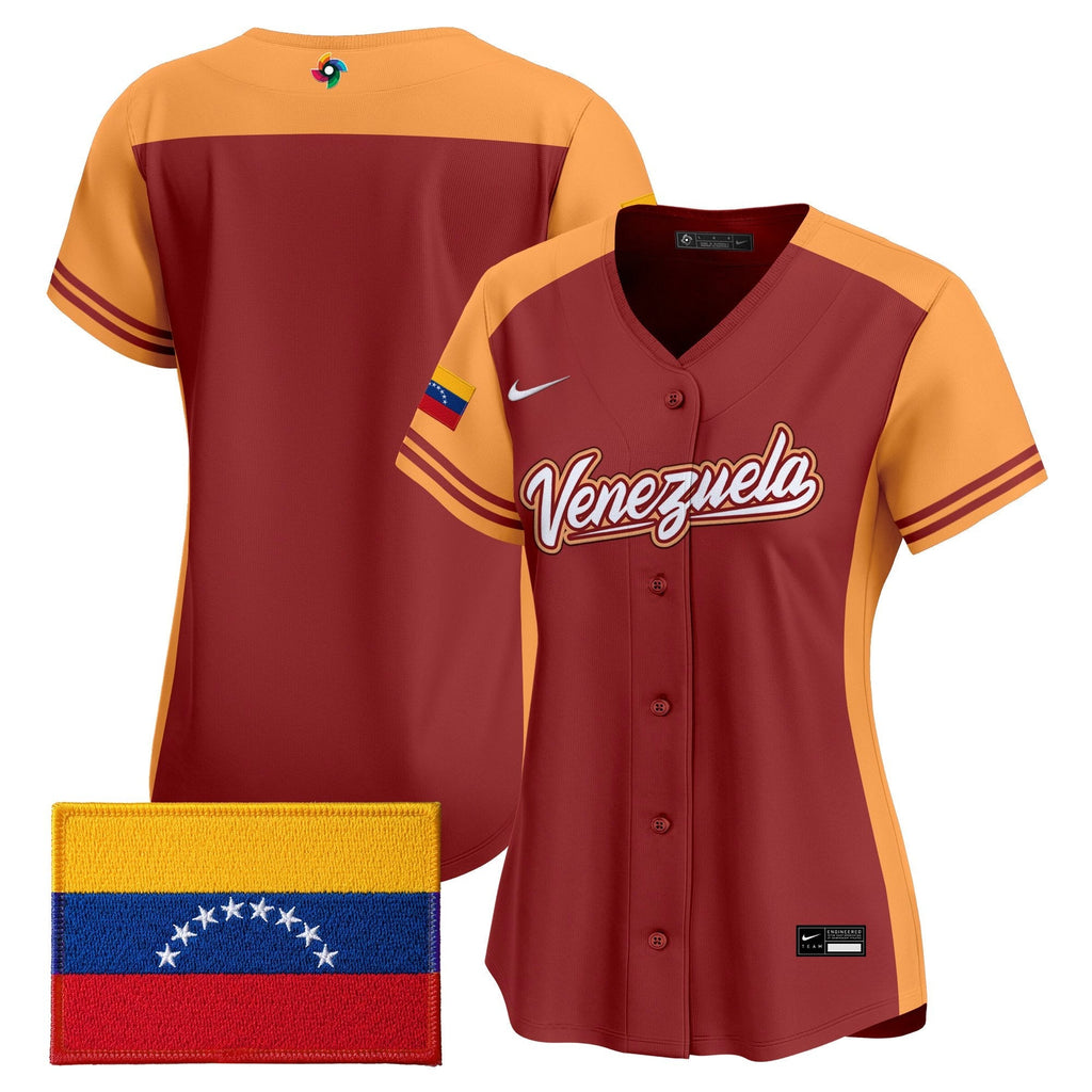Women's Team Venezuela World Baseball Classic Vapor Premier Jersey - 2026 Roster - All Stitched