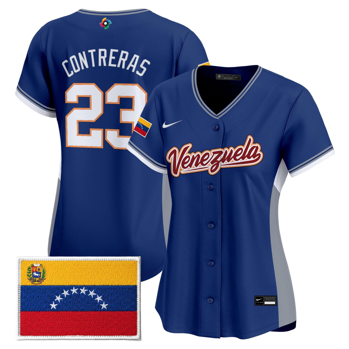 Women's Team Venezuela World Baseball Classic Vapor Premier Jersey - 2026 Roster - All Stitched