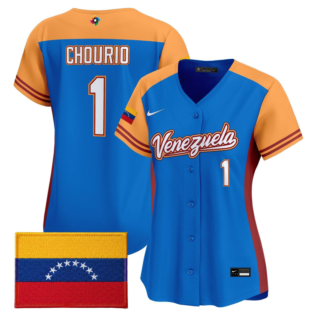 Women's Team Venezuela World Baseball Classic Vapor Premier Jersey - 2026 Roster - All Stitched