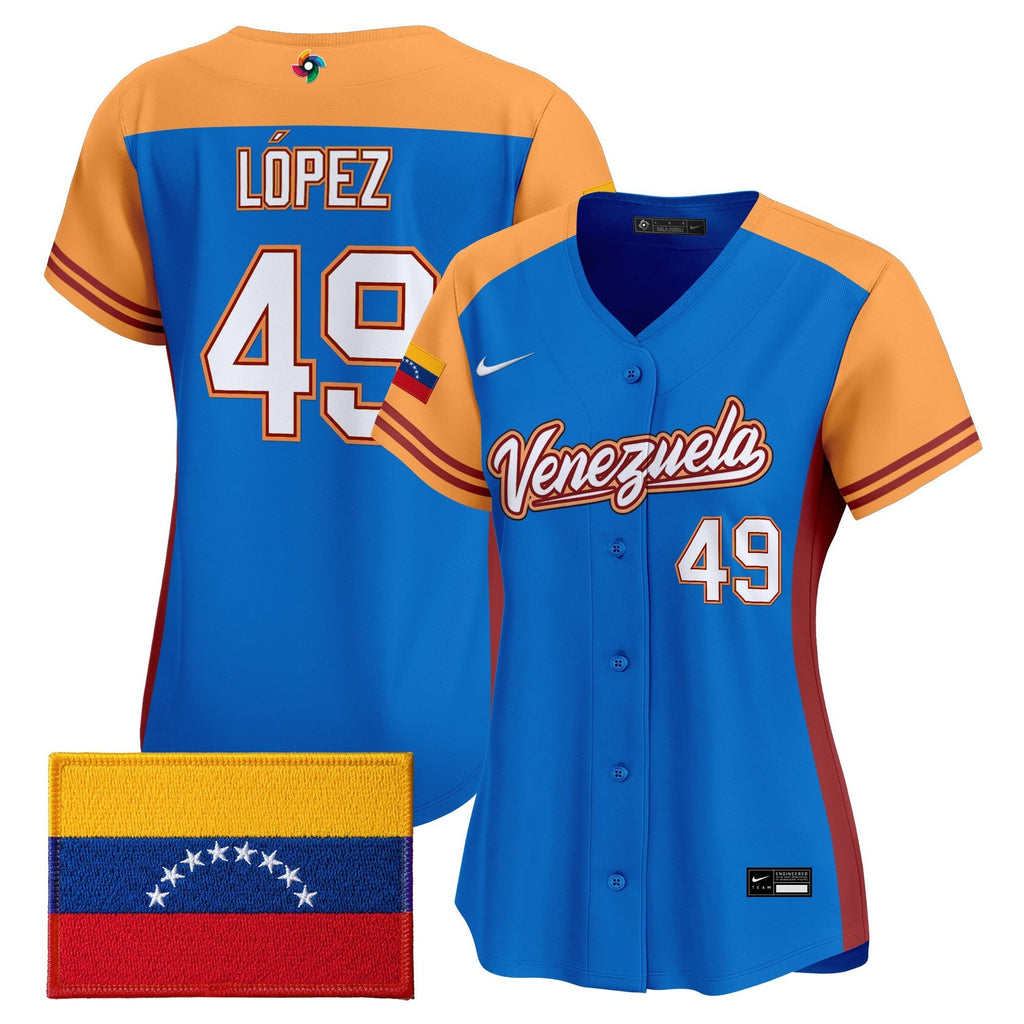 Women's Team Venezuela World Baseball Classic Vapor Premier Jersey - 2026 Roster - All Stitched