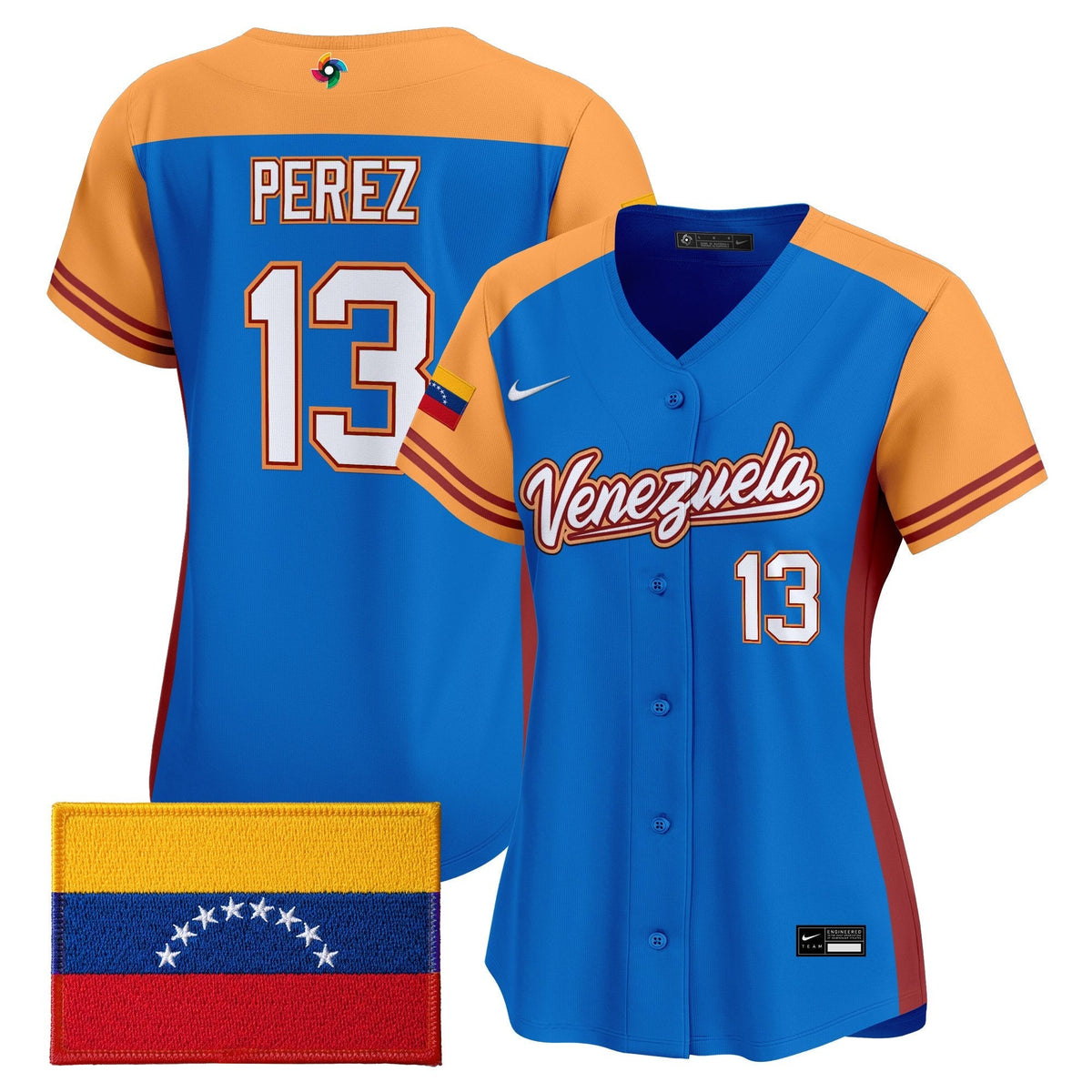 Women's Team Venezuela World Baseball Classic Vapor Premier Jersey - 2026 Roster - All Stitched