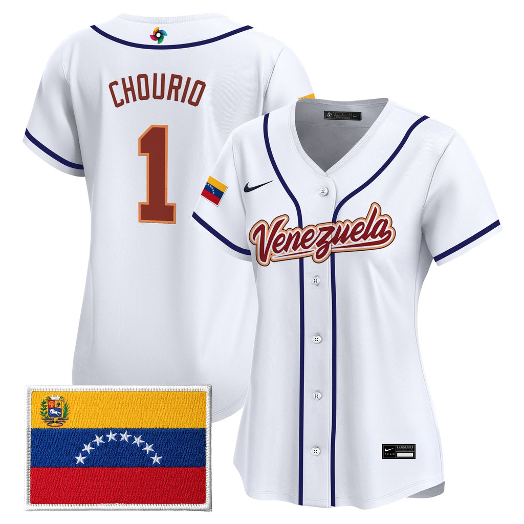 Women's Team Venezuela World Baseball Classic Vapor Premier Jersey - 2026 Roster - All Stitched