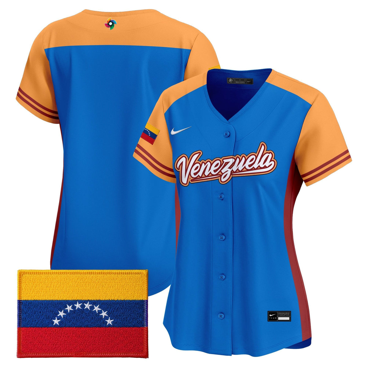 Women's Team Venezuela World Baseball Classic Vapor Premier Jersey - 2026 Roster - All Stitched