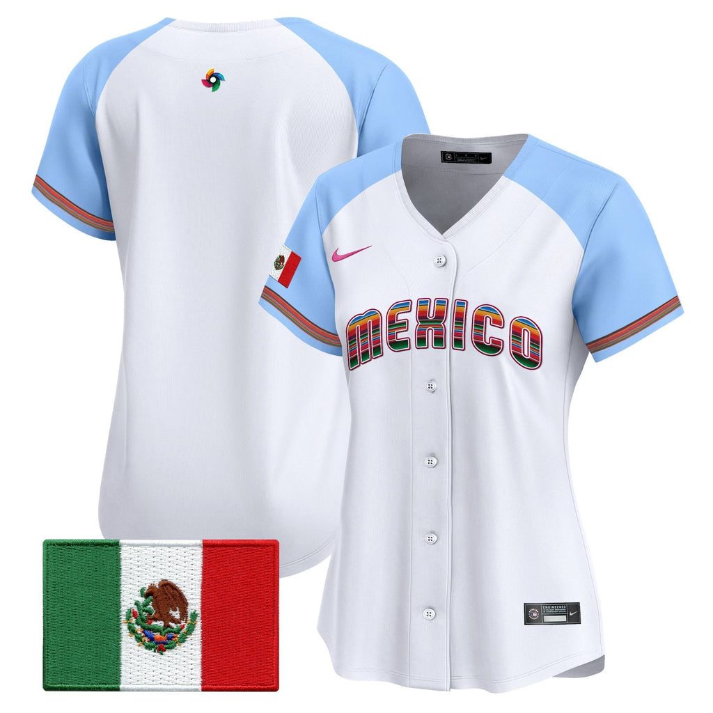 Women's Team Mexico World Baseball Classic "Serape Edition" Vapor Premier Jersey - 2026 Roster - All Stitched