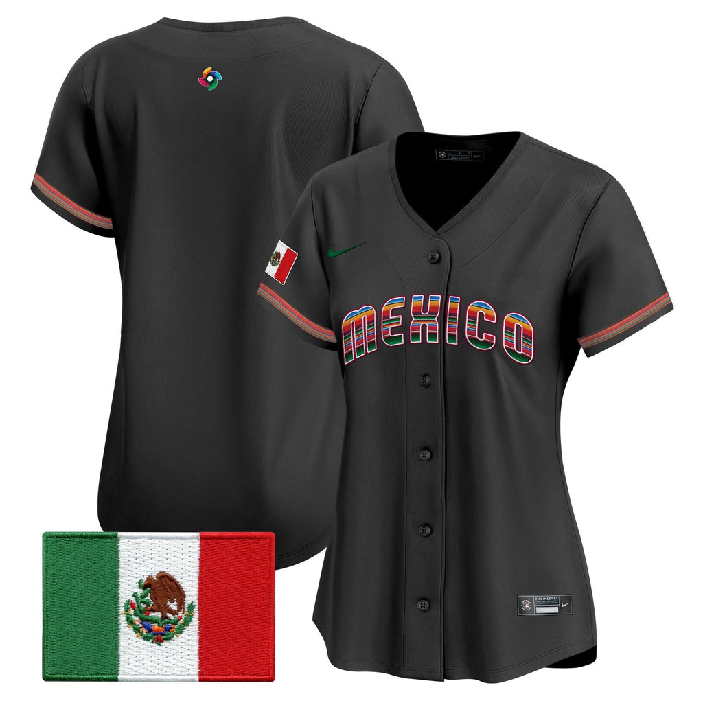 Women's Team Mexico World Baseball Classic "Serape Edition" Vapor Premier Jersey - 2026 Roster - All Stitched