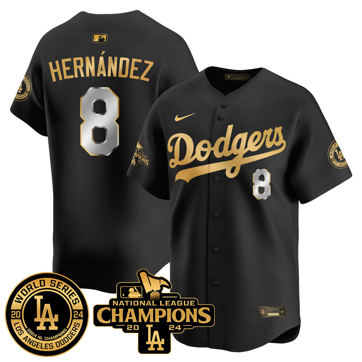 LAD World Series NL Champions Men Jersey - All Stitched