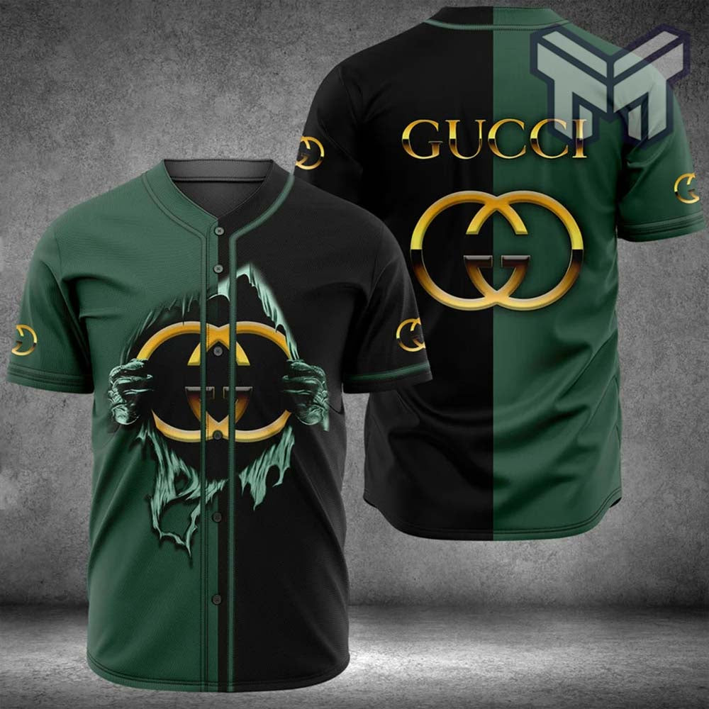 Gucci Black Baseball Jersey Shirt Luxury Clothing Clothes Sport For Men Women Hot  Type06