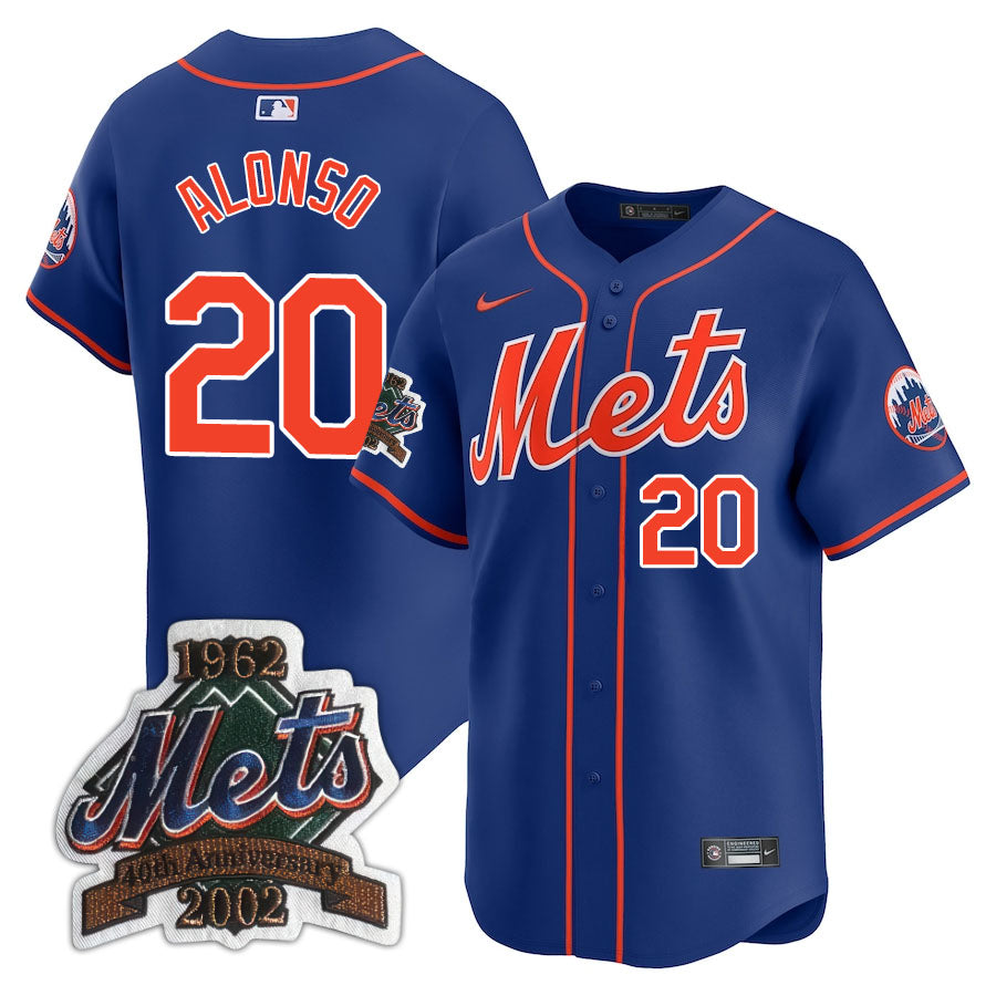 NYM Limited Men Jersey - 2002 Patch - All Stitched