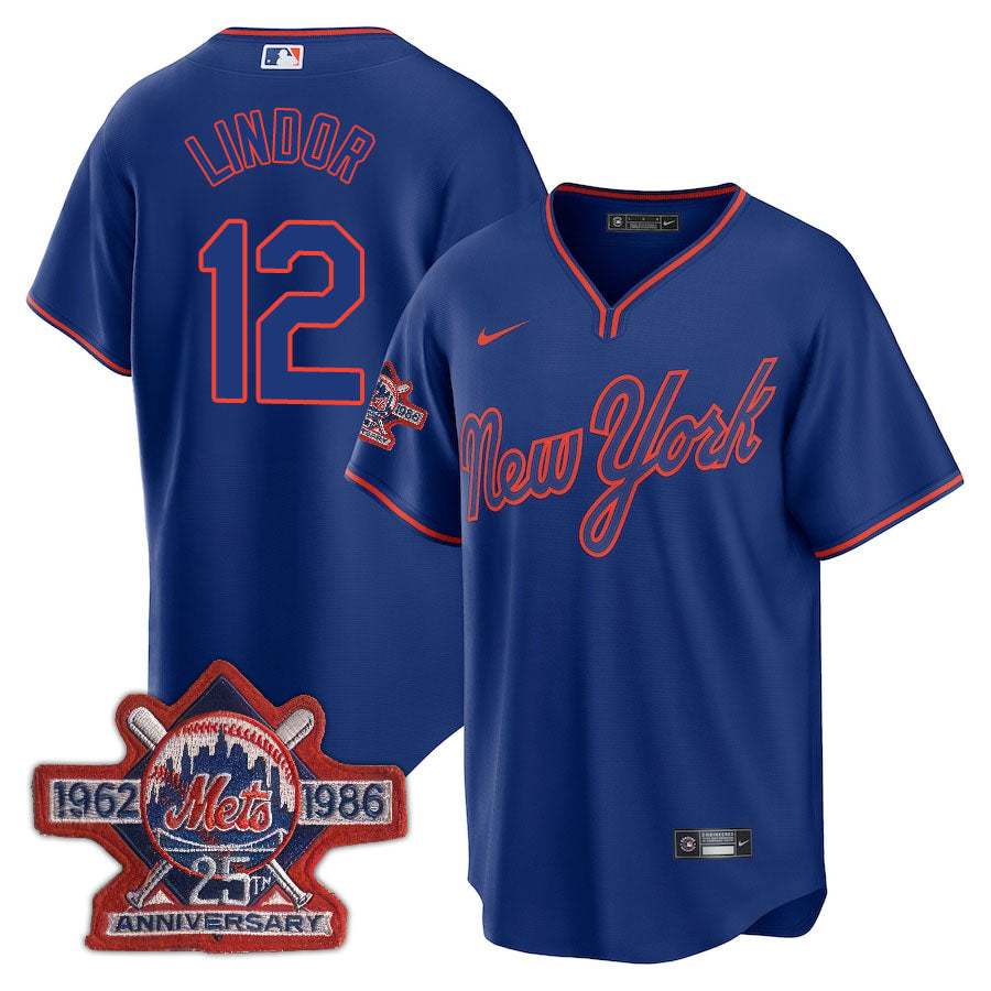 NYM Limited Men Jersey - 1986 Patch - All Stitched