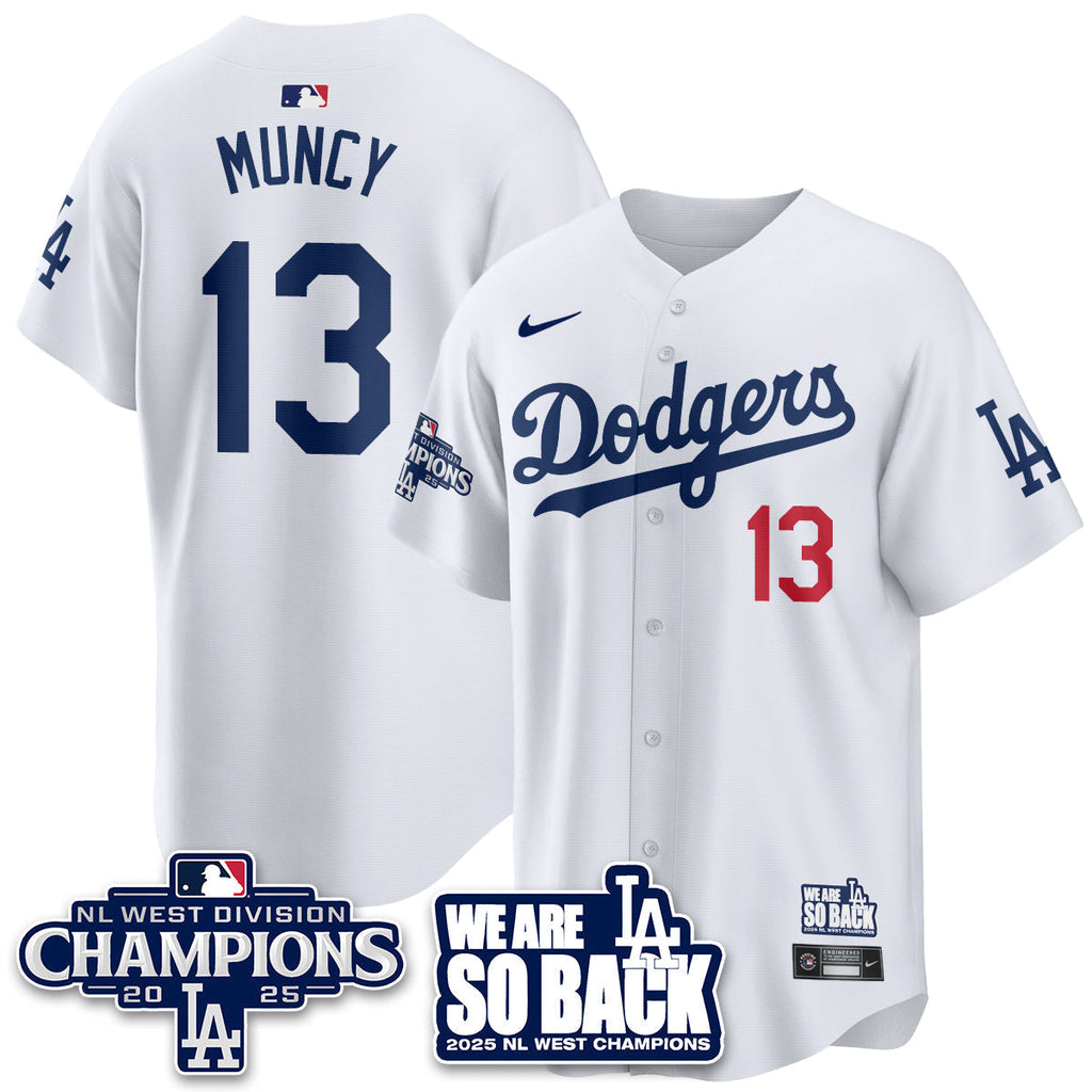 LAD 2025 NL West Division Champions Men Jersey - All Stitched