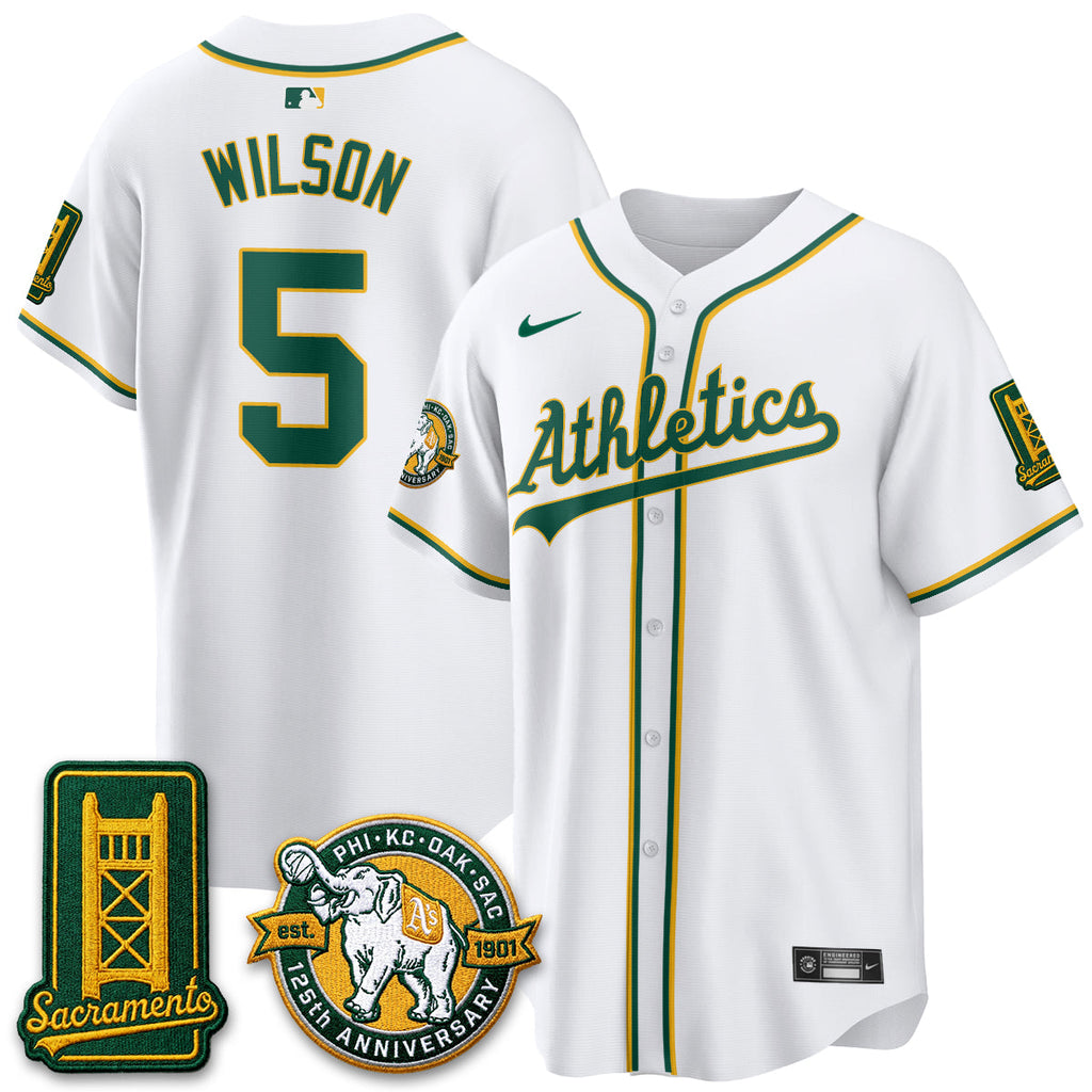 Oakland Athletics 2026 Black Out Style - Celebrating 125 Years -  Limited Vapor Jersey - All Stitched