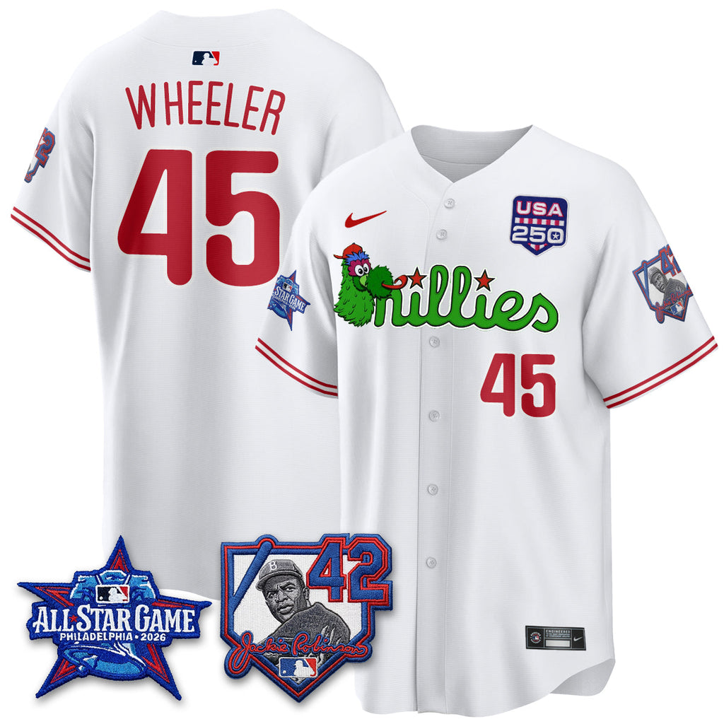 Philadelphia Phillies Phanatic 2026 New Era & 250th USA Vapor Limited Jersey - All Star Game - All Stitched