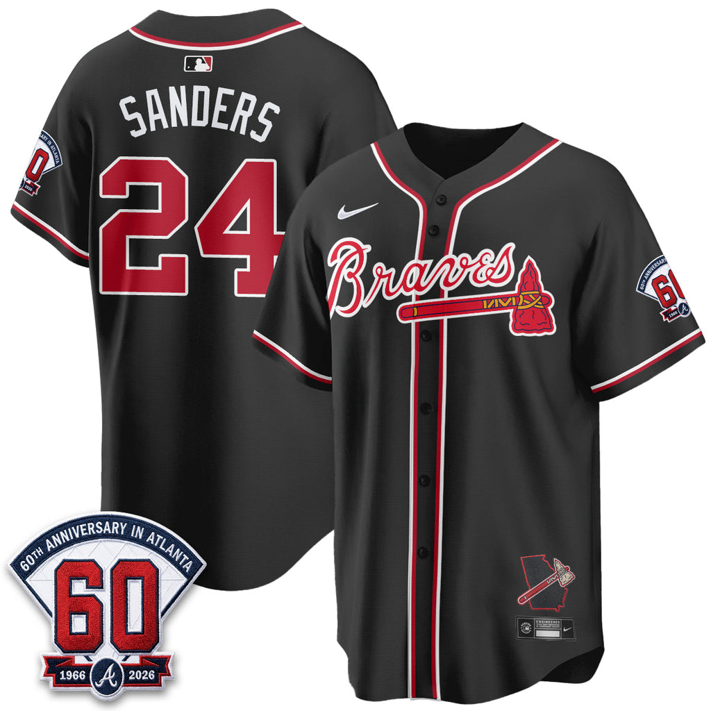 Atlanta Braves 2026 Black Out Style Vapor Limited Jersey - All Stitched