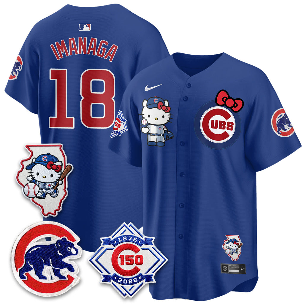 Chicago Cubs x Meow KT Vapor Premier Limited Jersey - All Stitched V2
