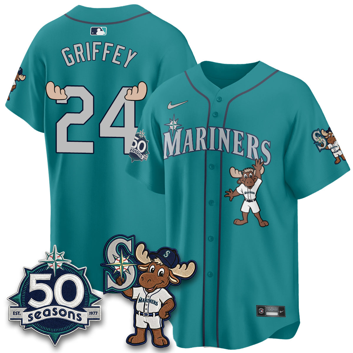 Seattle Mariners Mascot Jersey - All Stitched