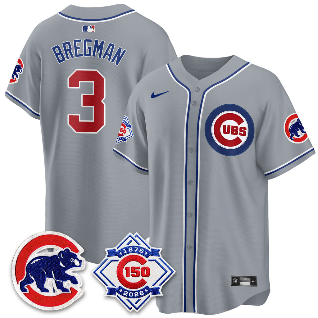 Chicago Cubs 150th Anniversary Black Out Style Vapor Premier Limited Jersey - All Stitched