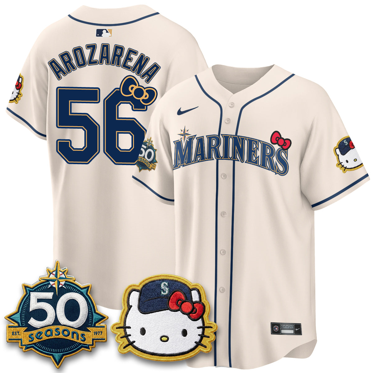Seattle Mariners x Meow KT Night Limited Jersey - All Stitched