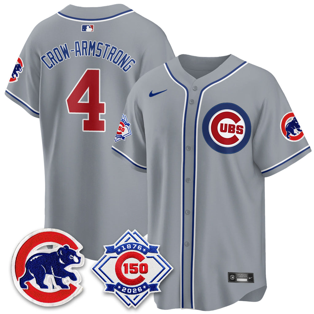 Chicago Cubs 150th Anniversary Black Out Style Vapor Premier Limited Jersey - All Stitched