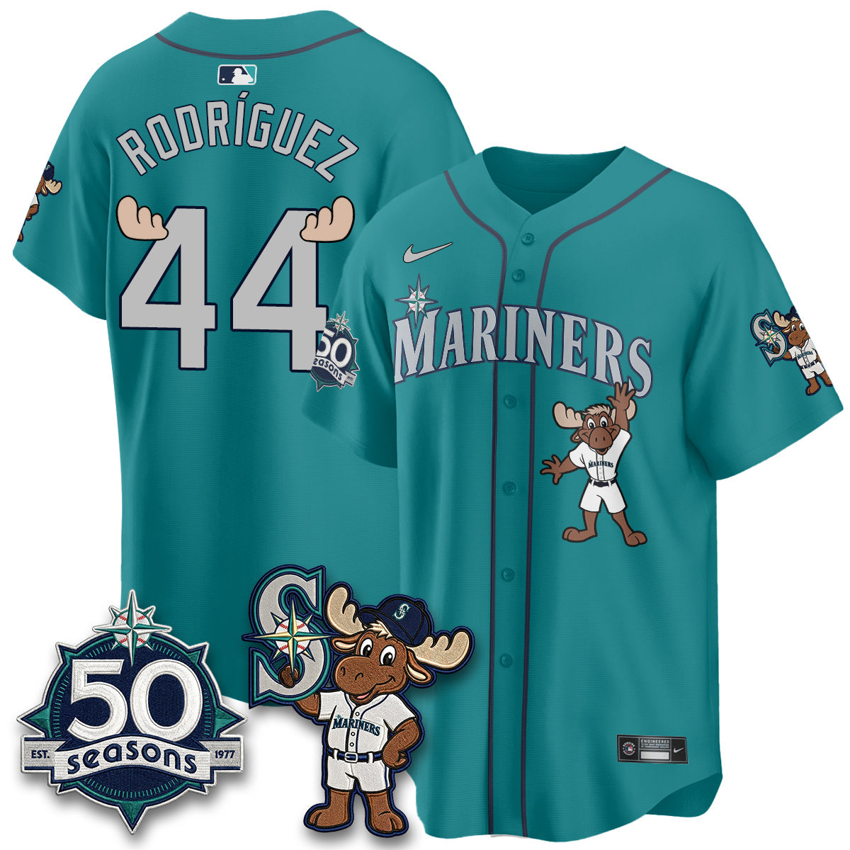 Seattle Mariners Mascot Jersey - All Stitched