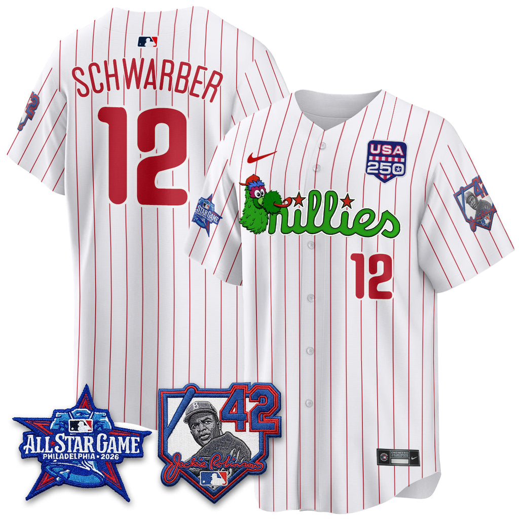 Philadelphia Phillies Phanatic 2026 New Era & 250th USA Vapor Limited Jersey - All Star Game - All Stitched
