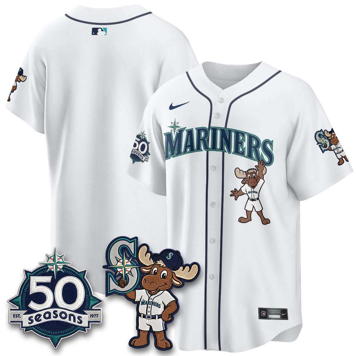 Seattle Mariners Mascot Jersey - All Stitched