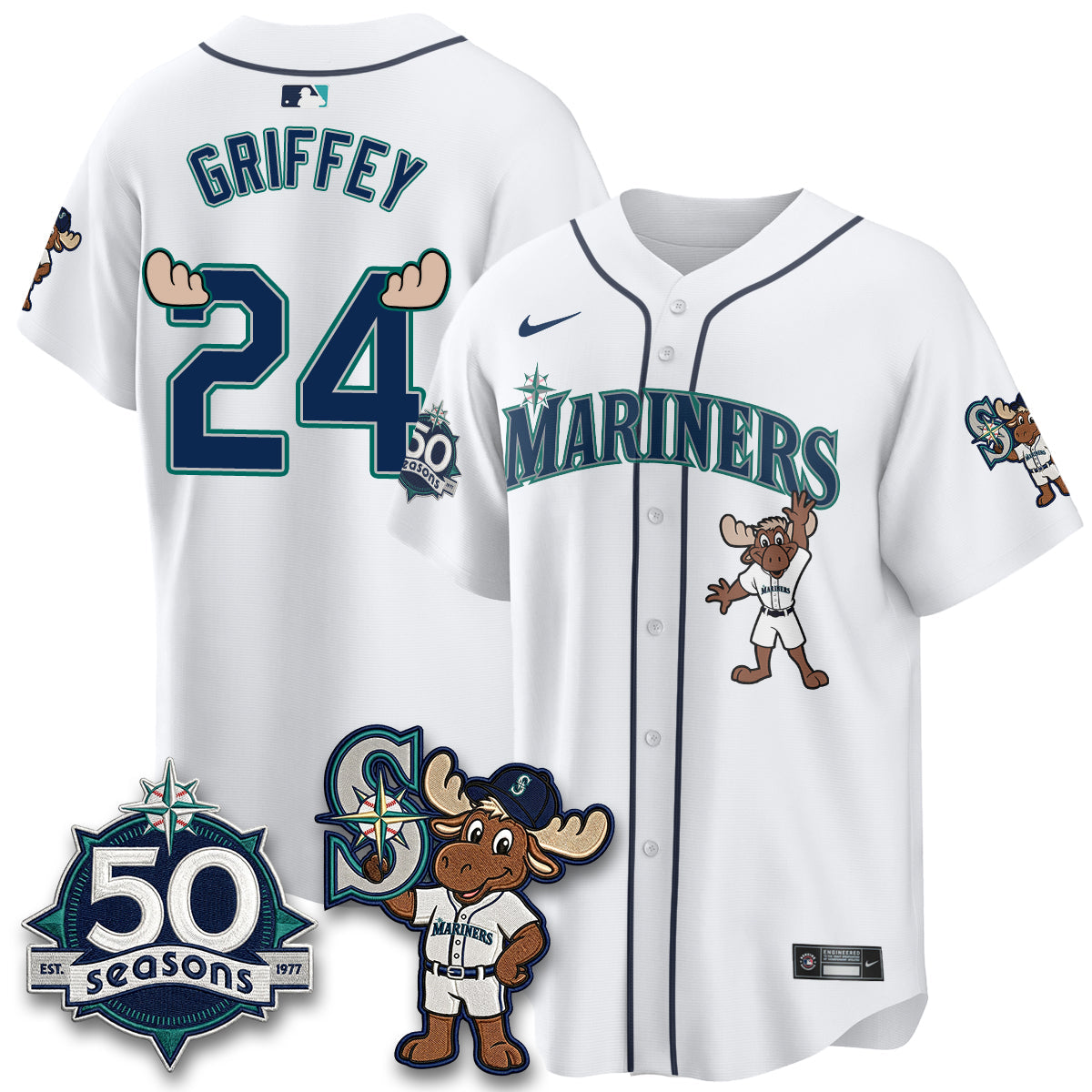 Seattle Mariners Mascot Jersey - All Stitched