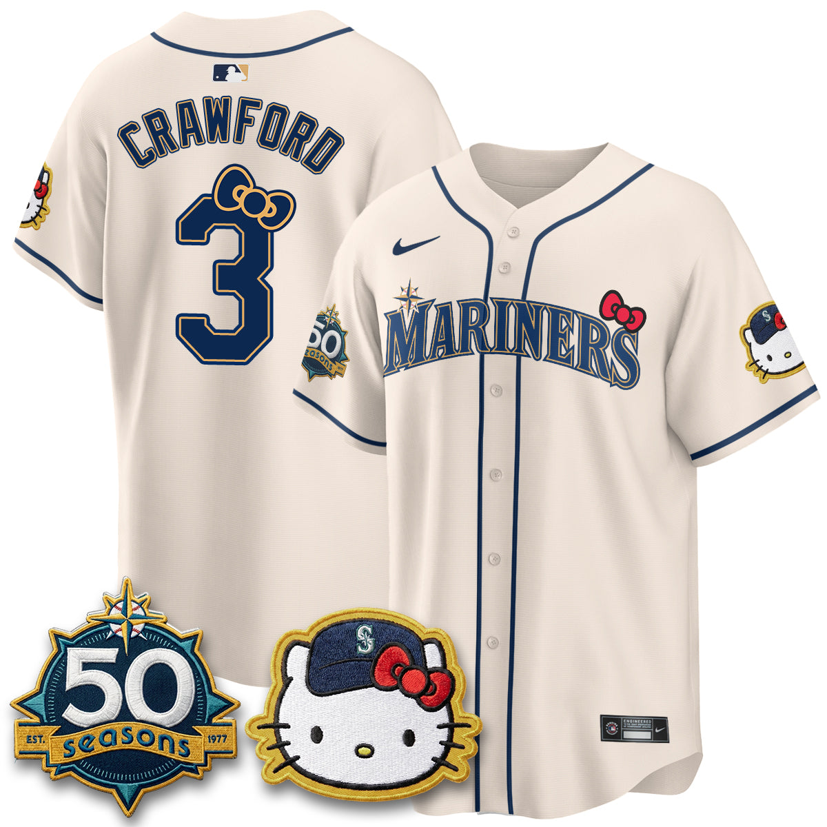 Seattle Mariners x Meow KT Night Limited Jersey - All Stitched