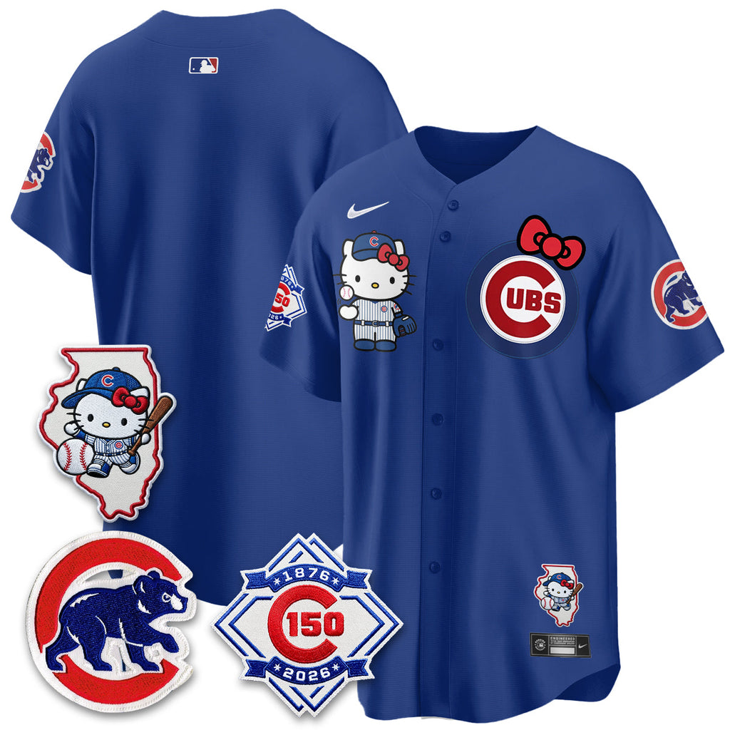 Chicago Cubs x Meow KT Vapor Premier Limited Jersey - All Stitched V2