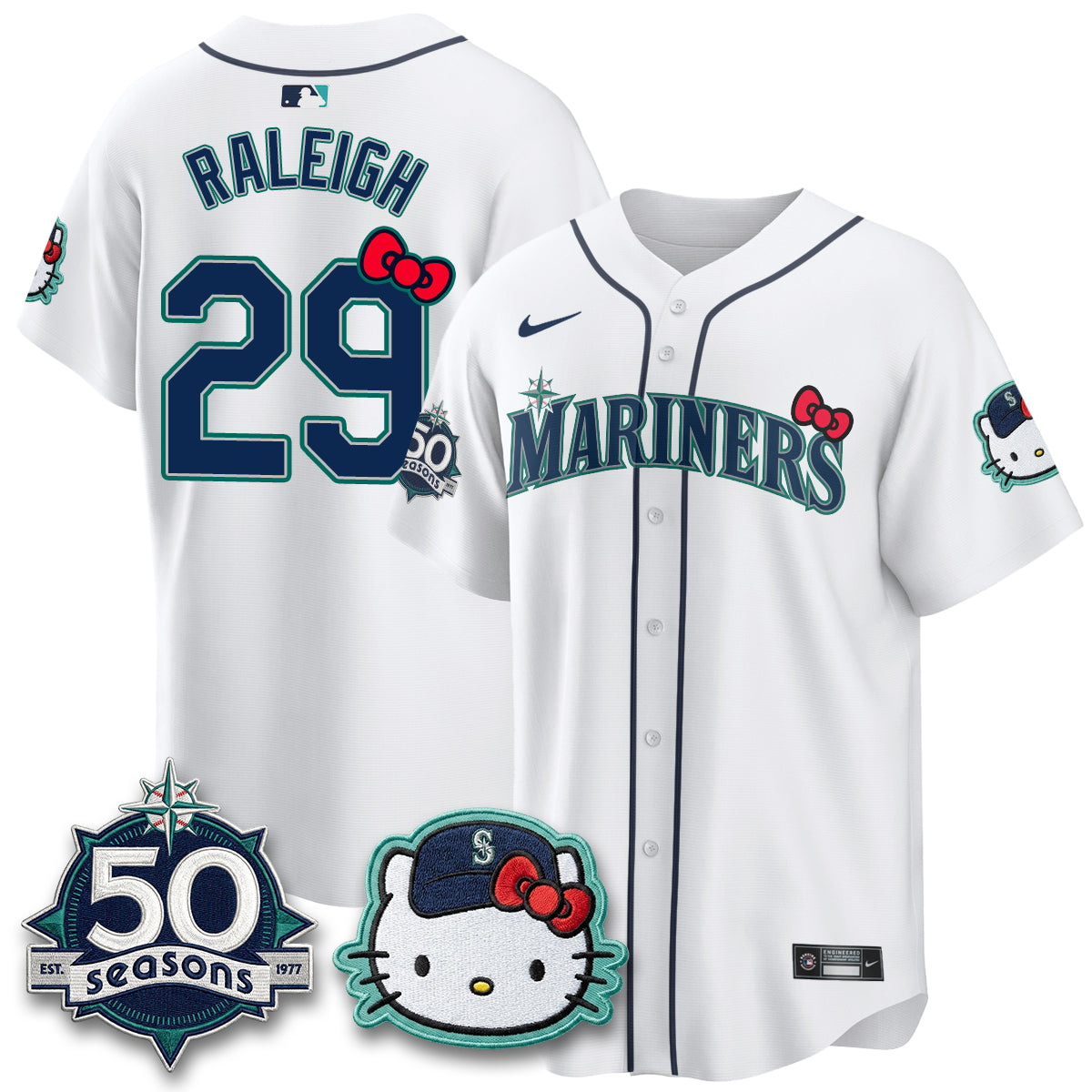 Seattle Mariners x Meow KT Night Limited Jersey - All Stitched