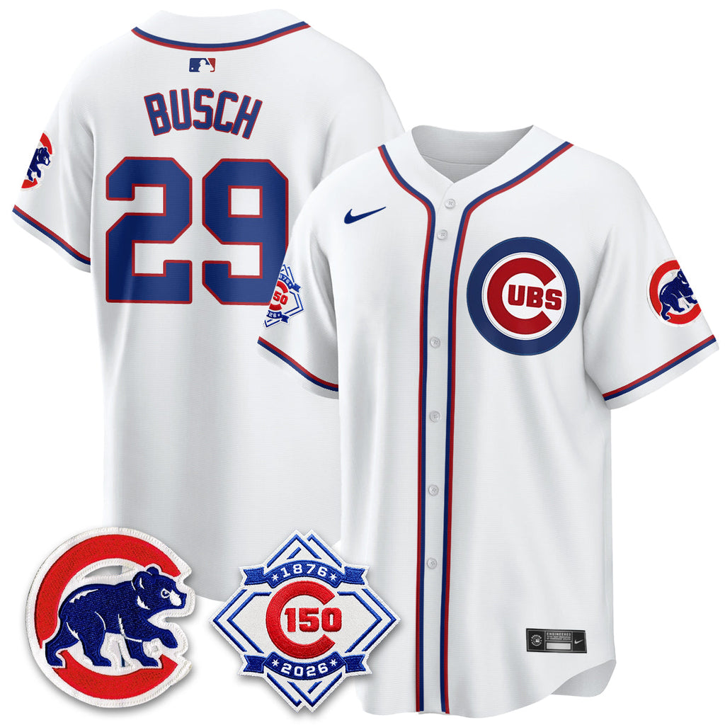 Chicago Cubs 150th Anniversary Black Out Style Vapor Premier Limited Jersey - All Stitched