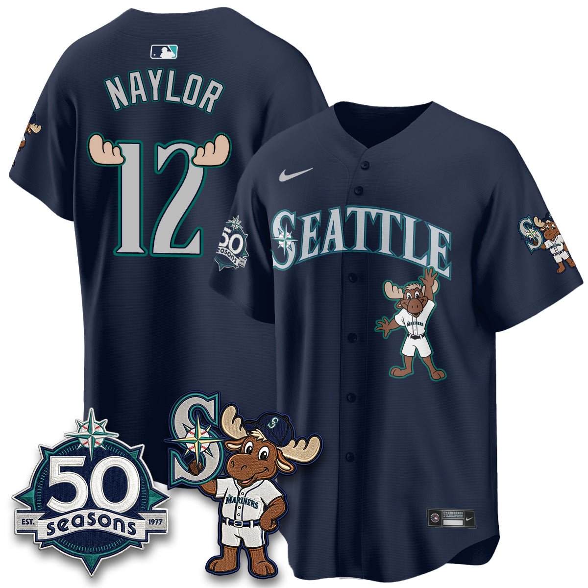 Seattle Mariners Mascot Jersey - All Stitched