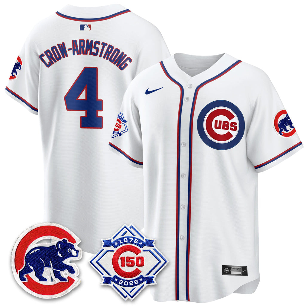 Chicago Cubs 150th Anniversary Black Out Style Vapor Premier Limited Jersey - All Stitched