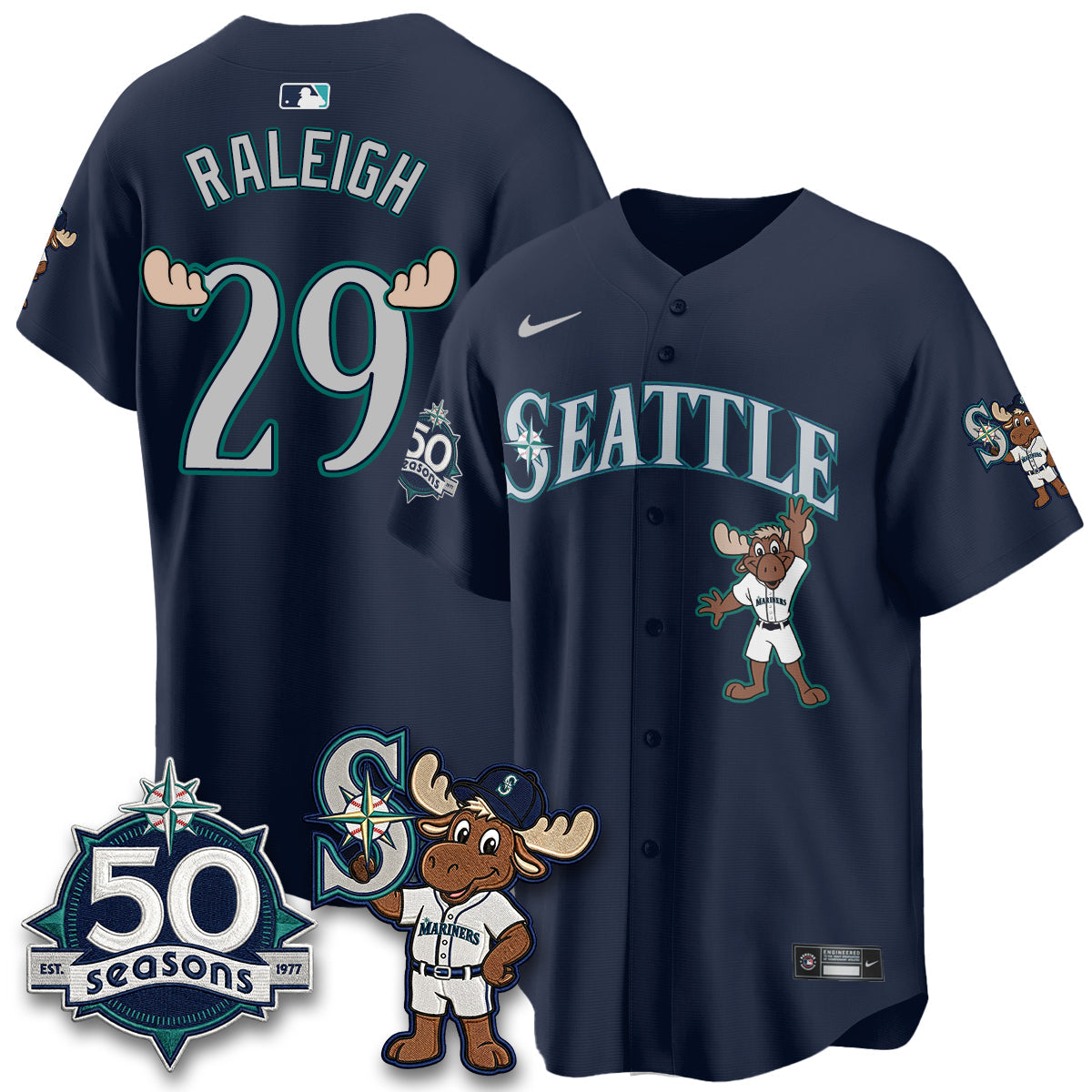 Seattle Mariners Mascot Jersey - All Stitched