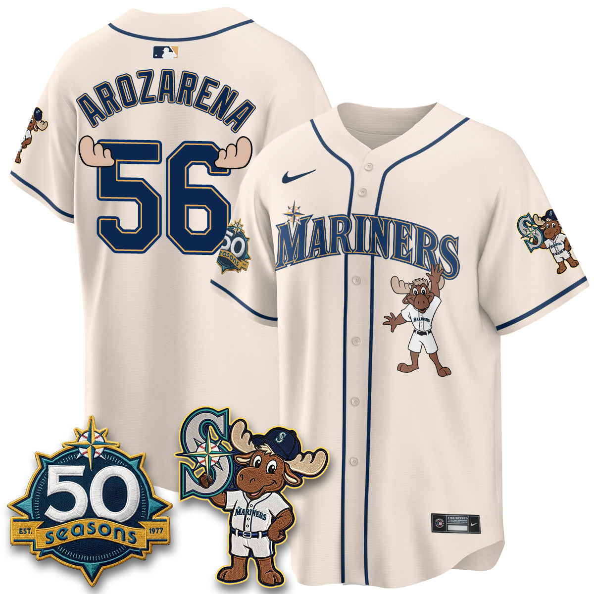 Seattle Mariners Mascot Jersey - All Stitched