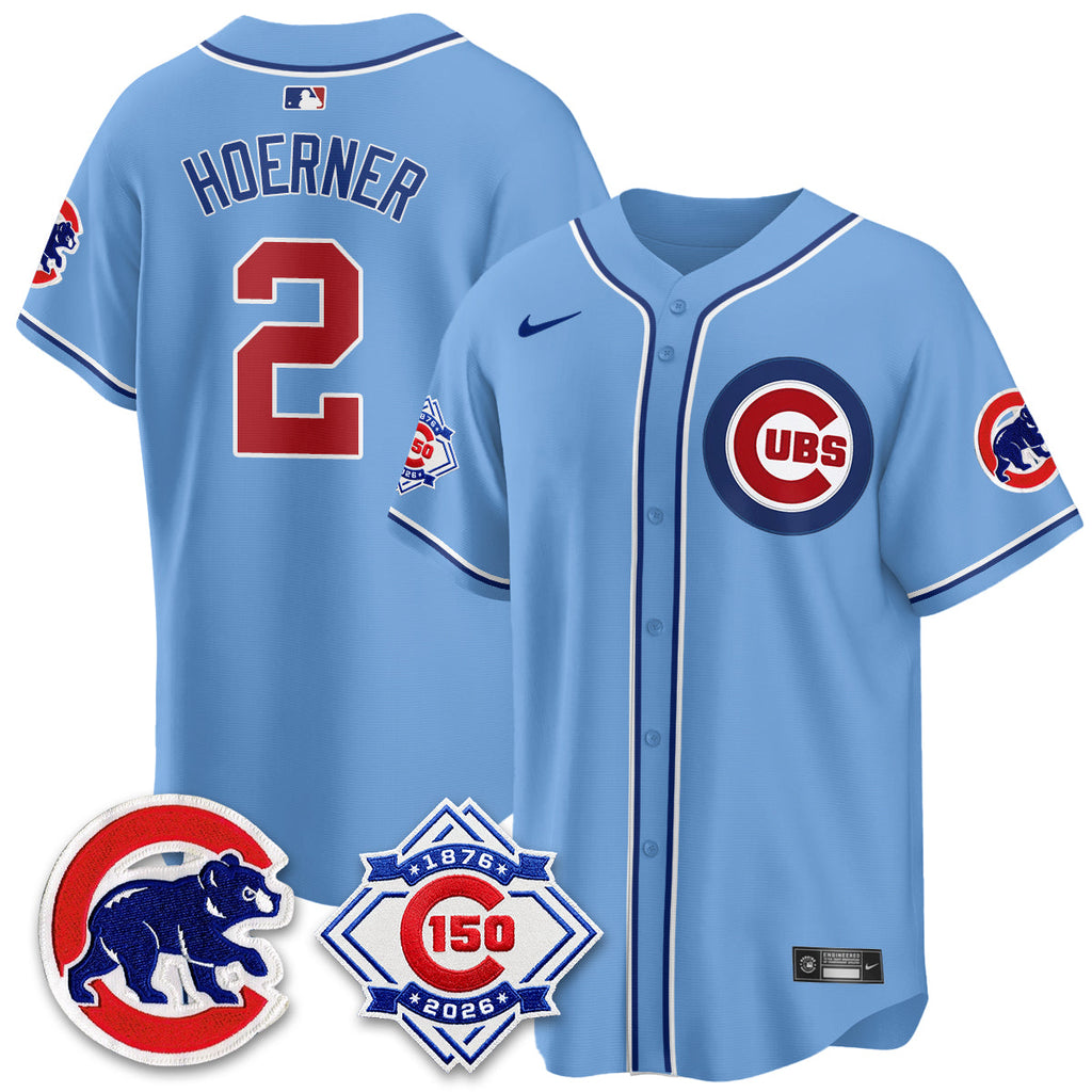 Chicago Cubs 150th Anniversary Black Out Style Vapor Premier Limited Jersey - All Stitched