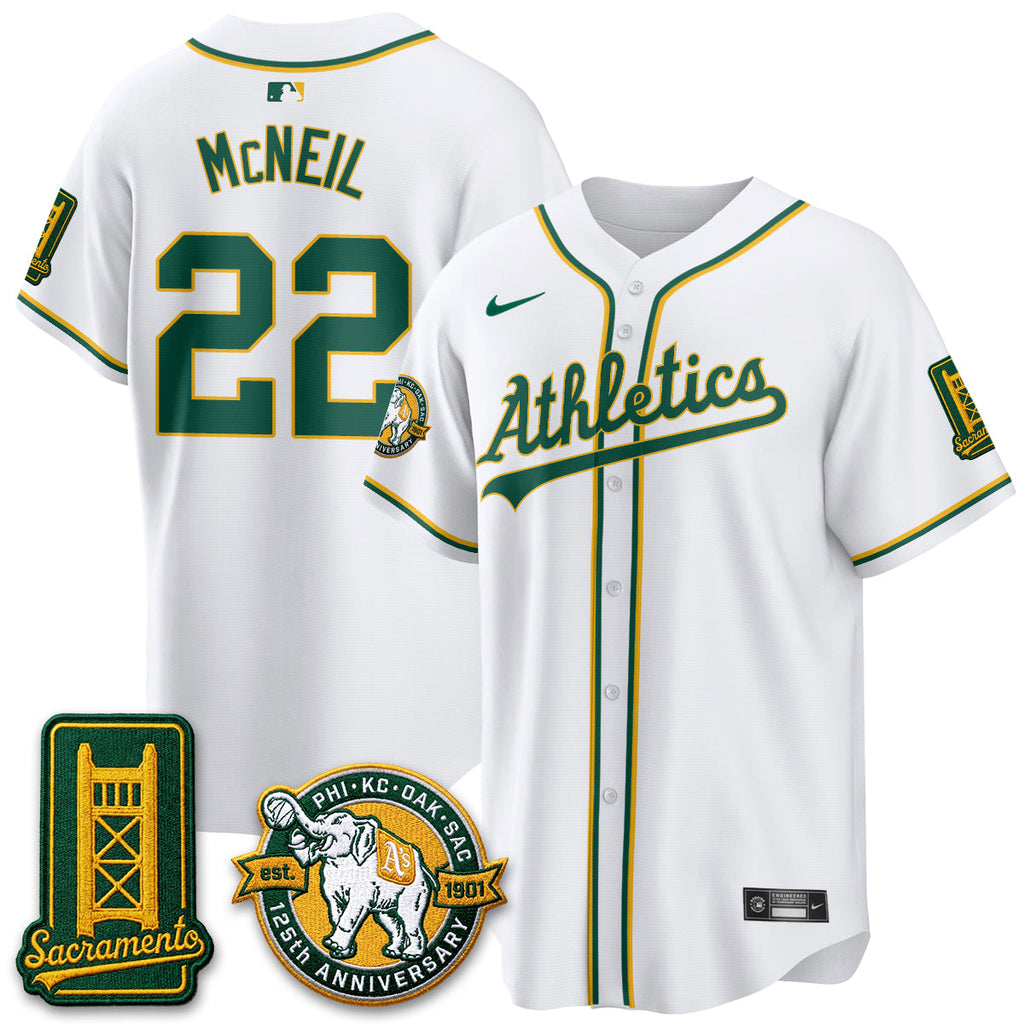 Oakland Athletics 2026 Black Out Style - Celebrating 125 Years -  Limited Vapor Jersey - All Stitched