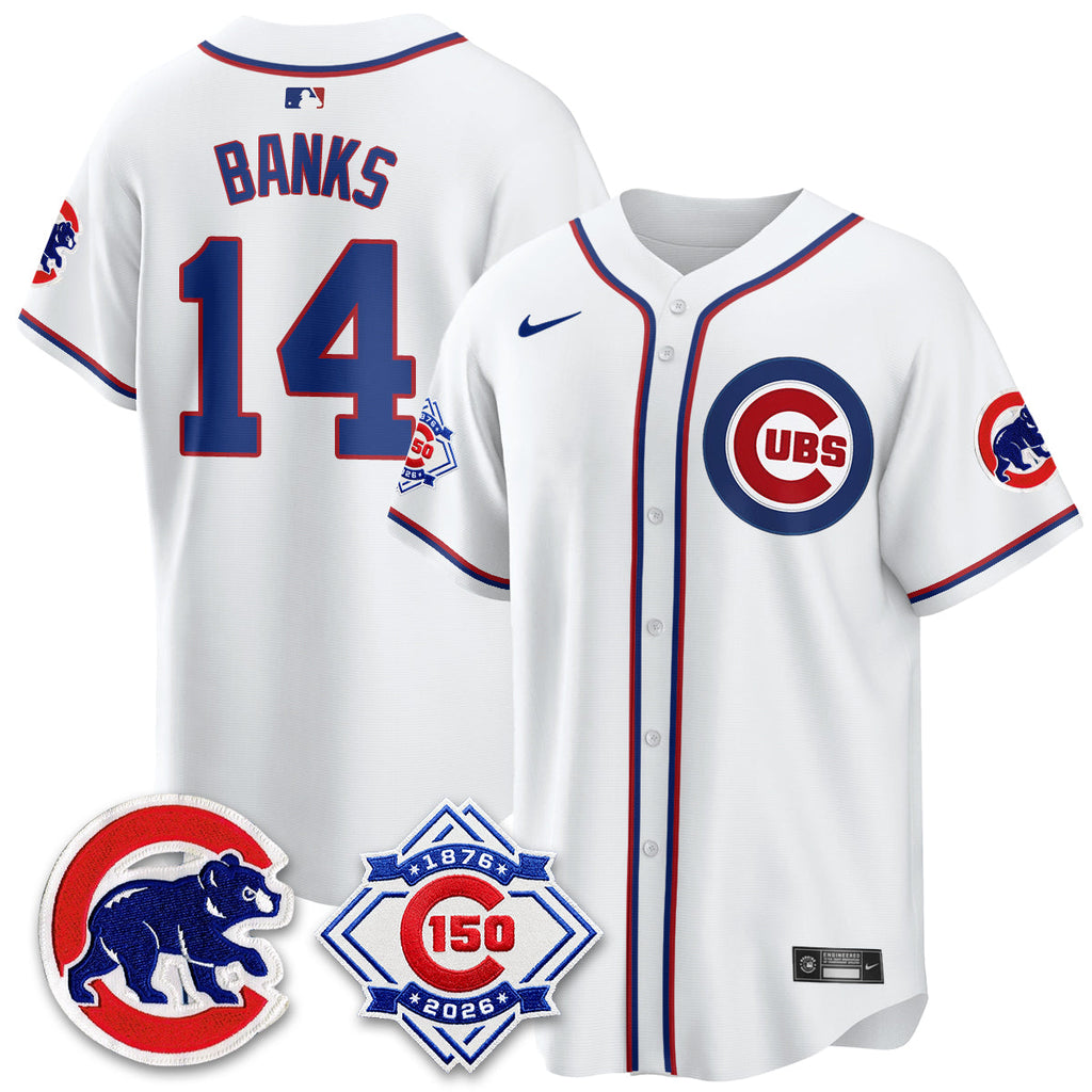 Chicago Cubs 150th Anniversary Black Out Style Vapor Premier Limited Jersey - All Stitched