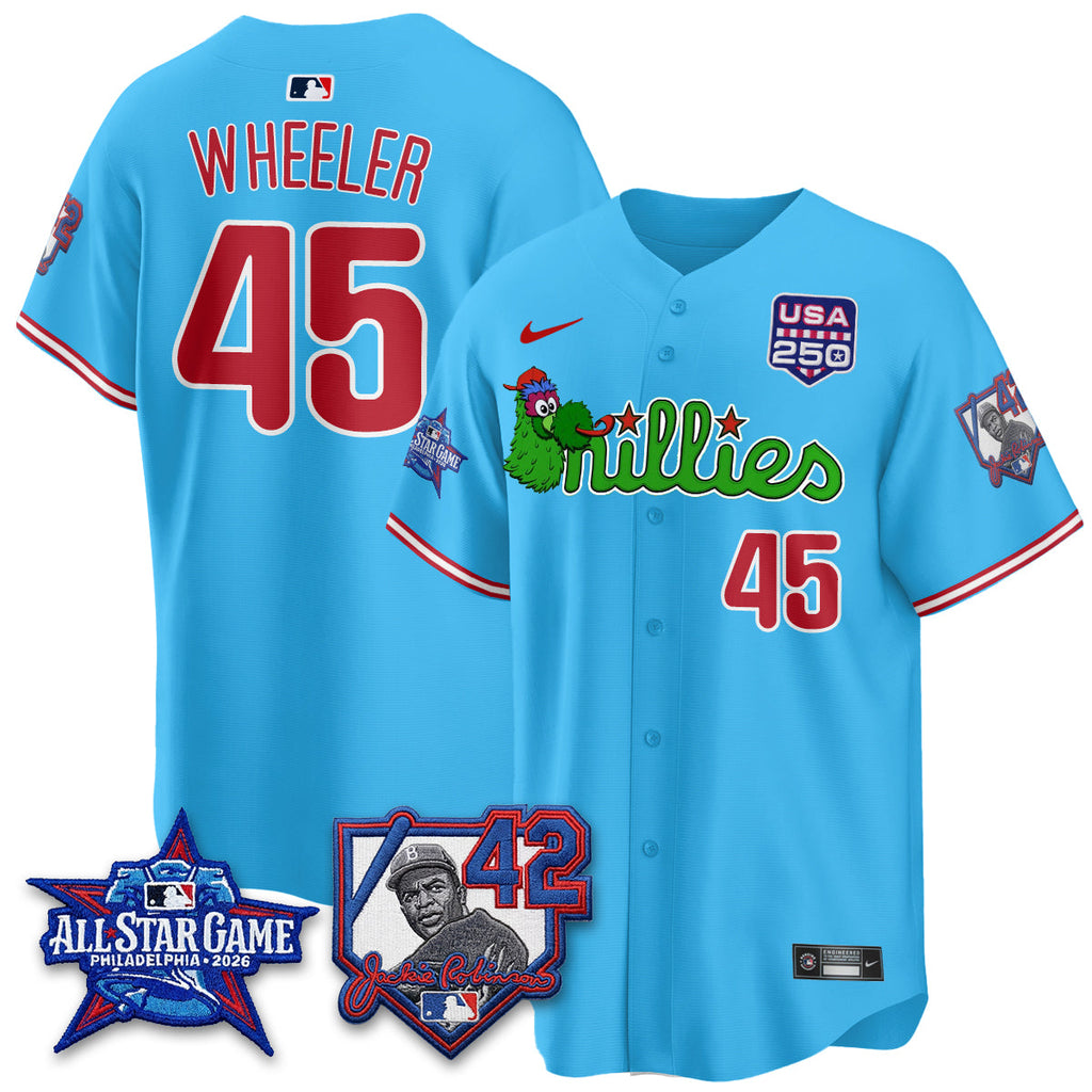 Philadelphia Phillies Phanatic 2026 New Era & 250th USA Vapor Limited Jersey - All Star Game - All Stitched