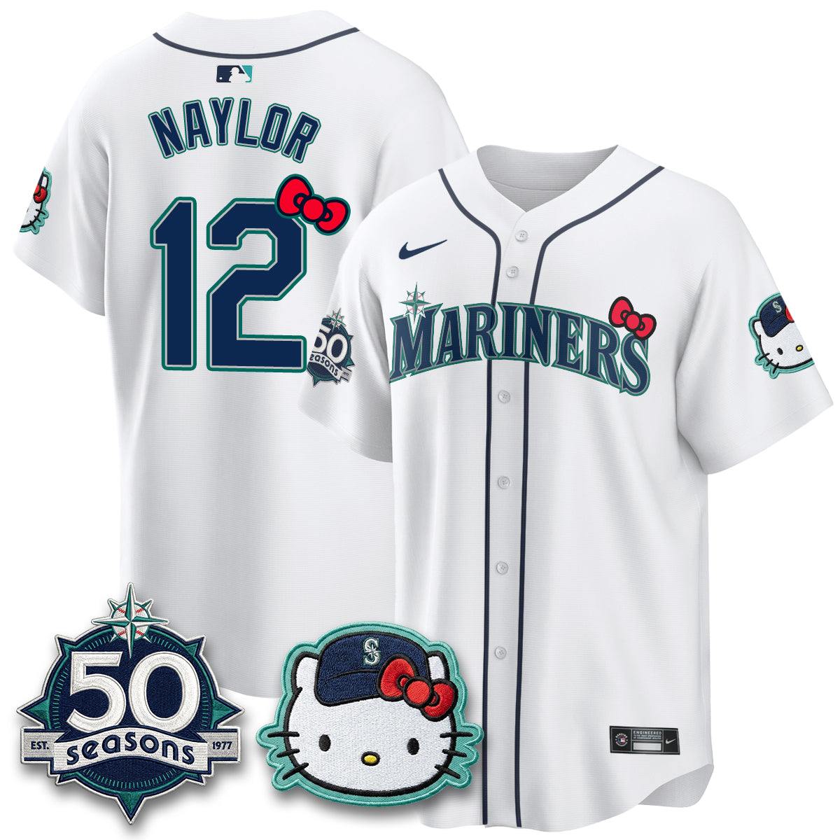 Seattle Mariners x Meow KT Night Limited Jersey - All Stitched