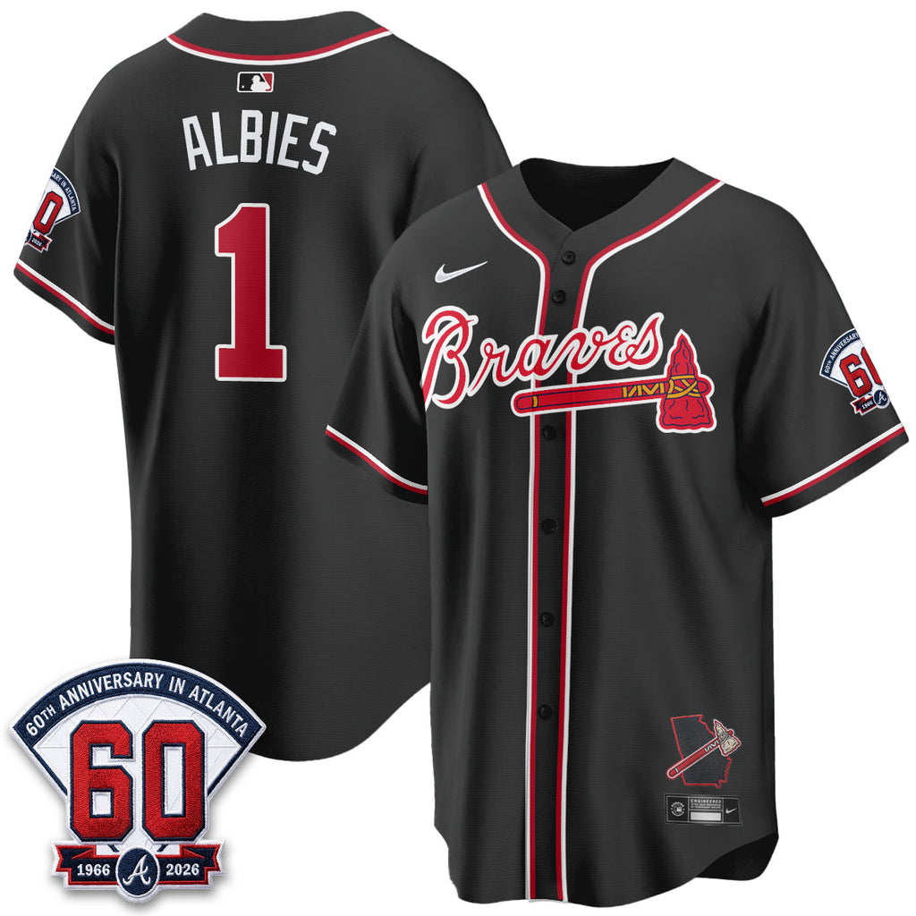 Atlanta Braves 2026 Black Out Style Vapor Limited Jersey - All Stitched