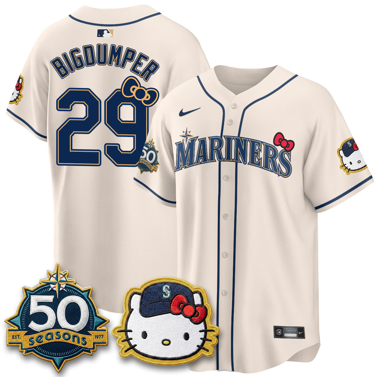 Seattle Mariners x Meow KT Night Limited Jersey - All Stitched