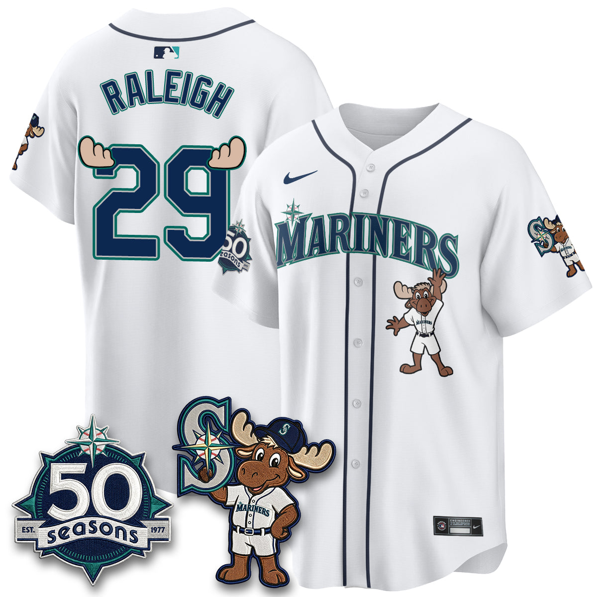 Seattle Mariners Mascot Jersey - All Stitched