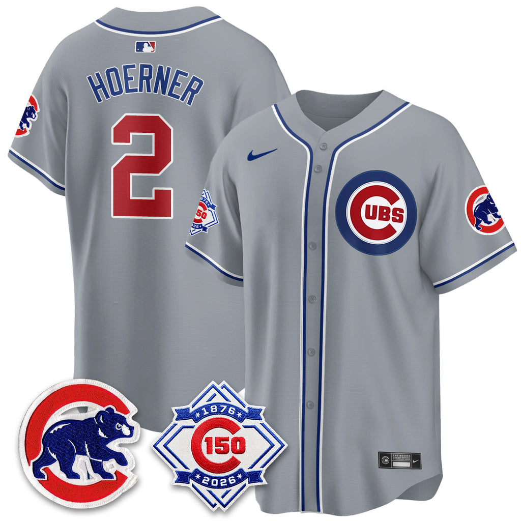 Chicago Cubs 150th Anniversary Black Out Style Vapor Premier Limited Jersey - All Stitched
