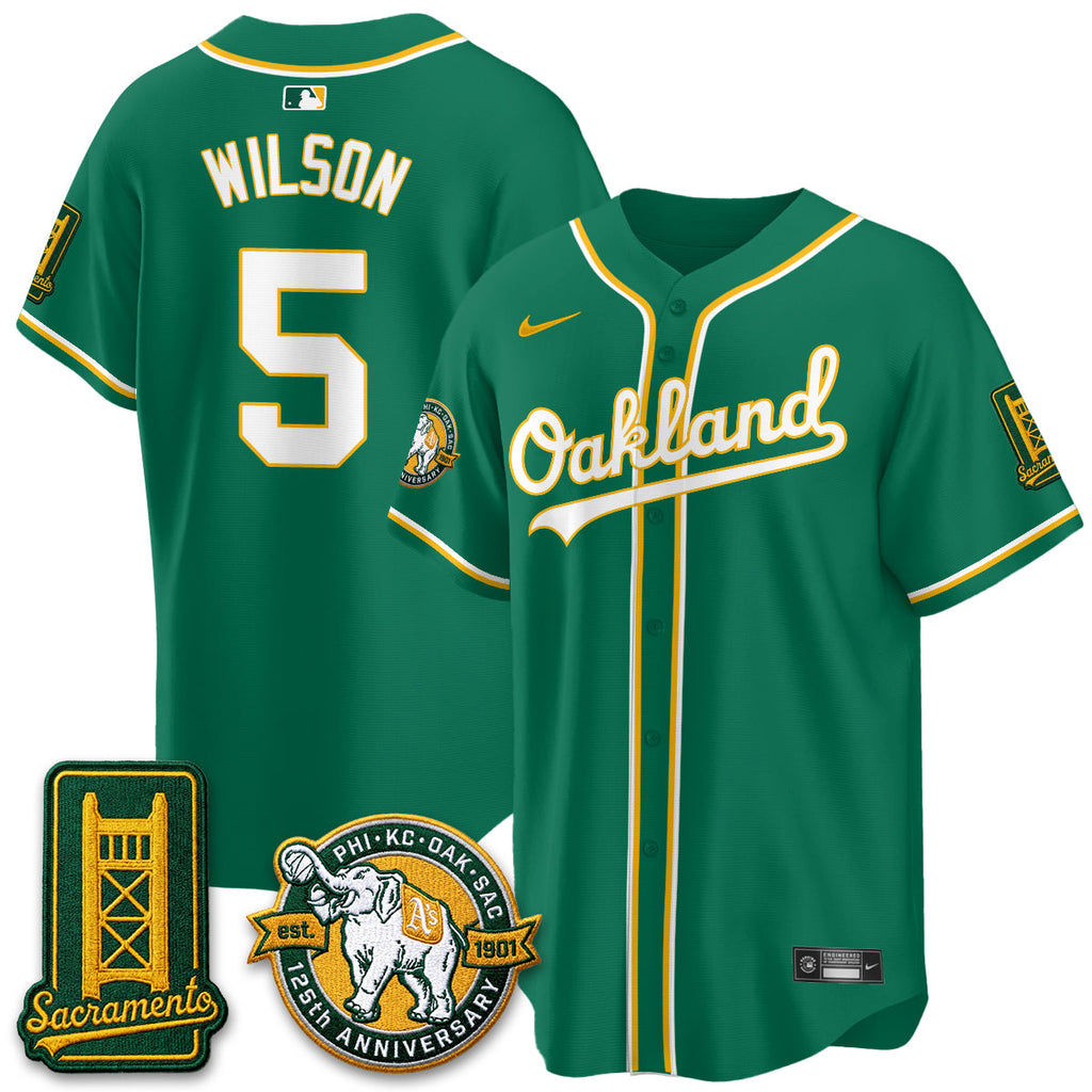 Oakland Athletics 2026 Black Out Style - Celebrating 125 Years -  Limited Vapor Jersey - All Stitched