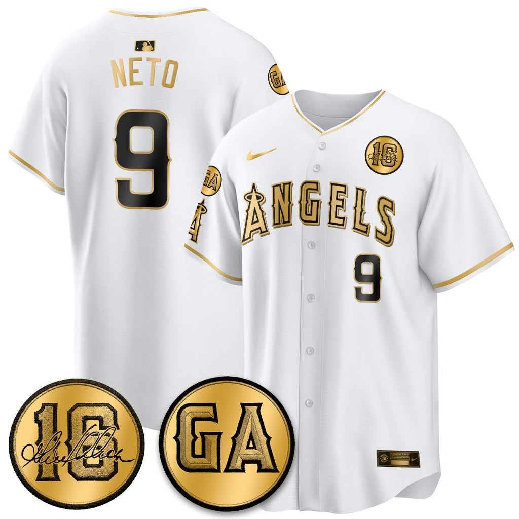 Los Angeles Angels Garret Anderson Tribute Patch Vapor Jersey - All Stitched V2