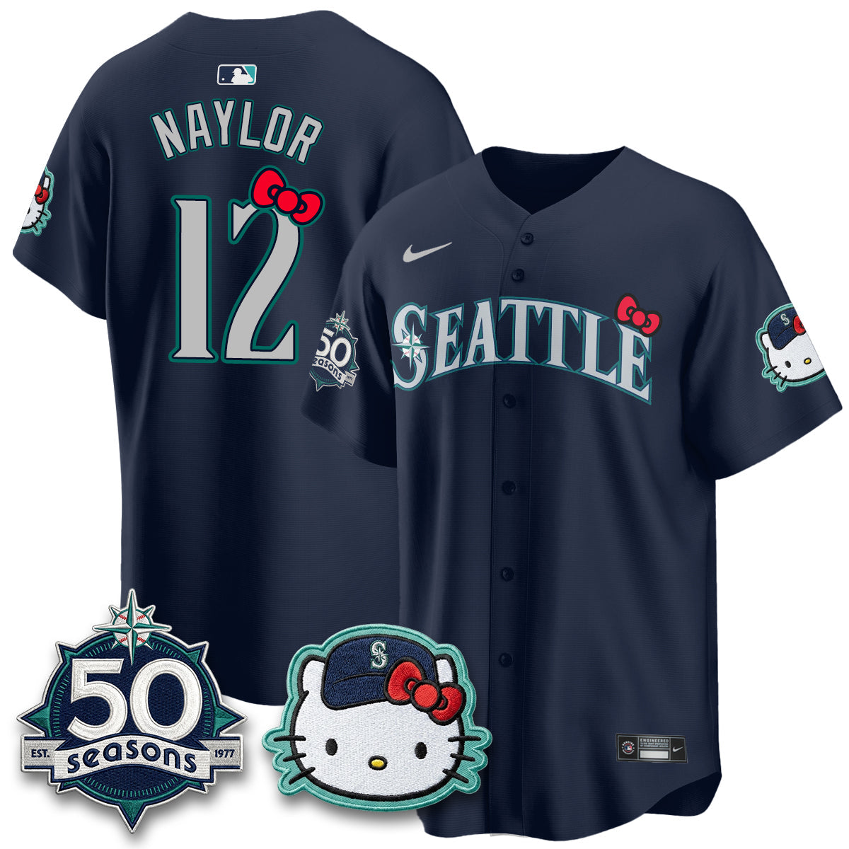 Seattle Mariners x Meow KT Night Limited Jersey - All Stitched