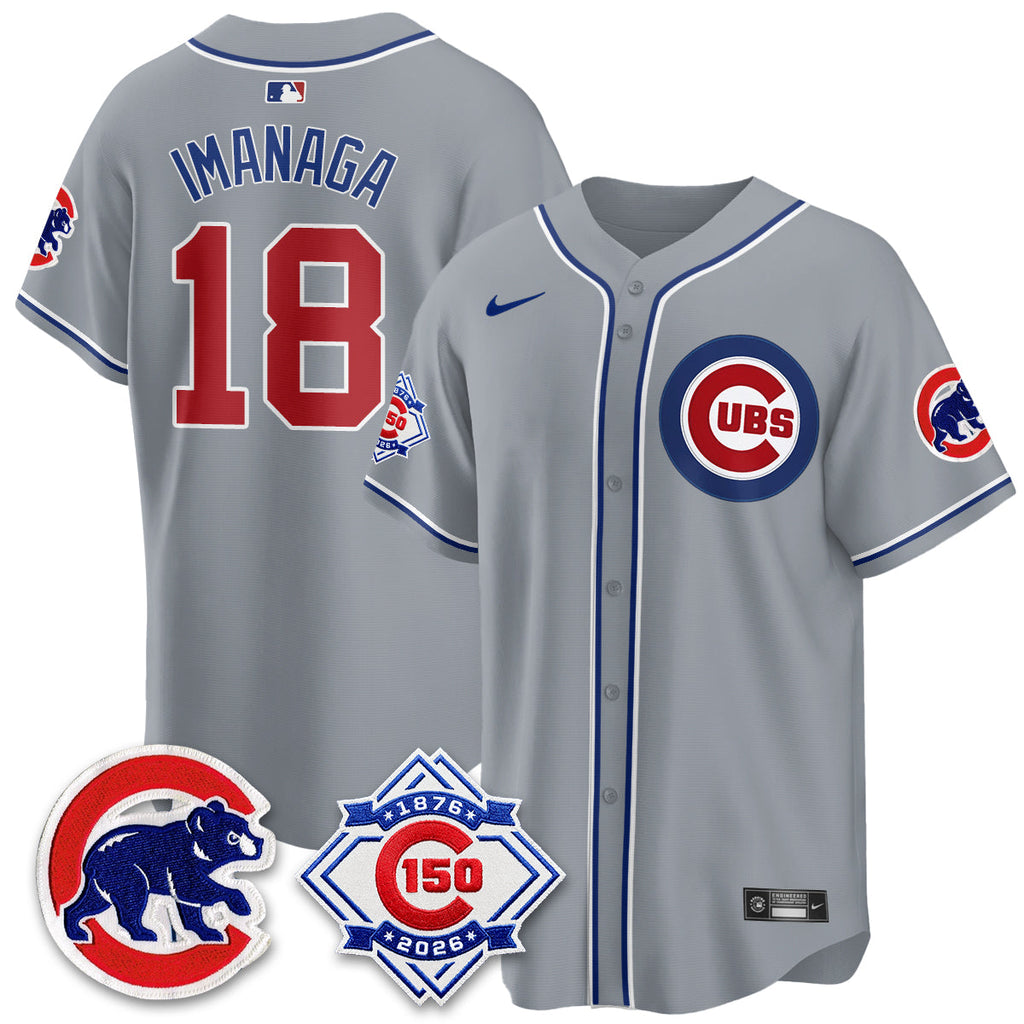 Chicago Cubs 150th Anniversary Black Out Style Vapor Premier Limited Jersey - All Stitched