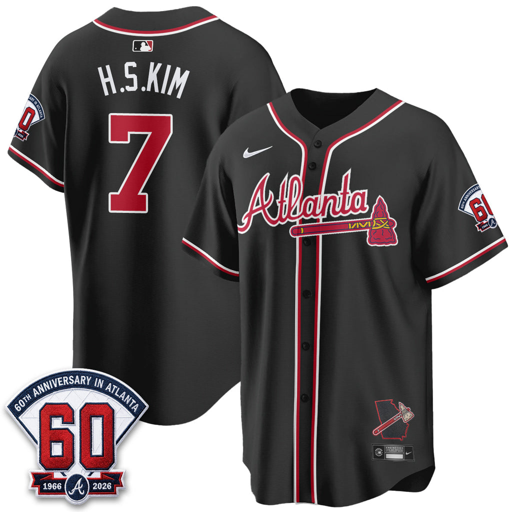 Atlanta Braves 2026 Black Out Style Vapor Limited Jersey - All Stitched